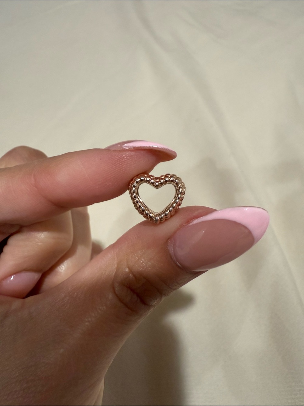 Pandora Rose Gold Braided Heart Charm - Picture 3 of 3